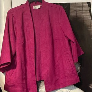 Linen blend jacket